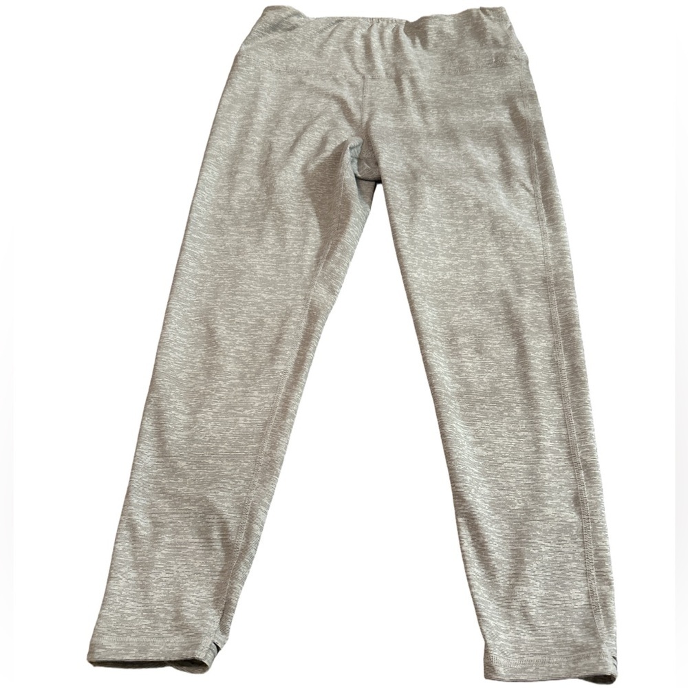 Women's Grey and White  Stirrup Leggings Size Large